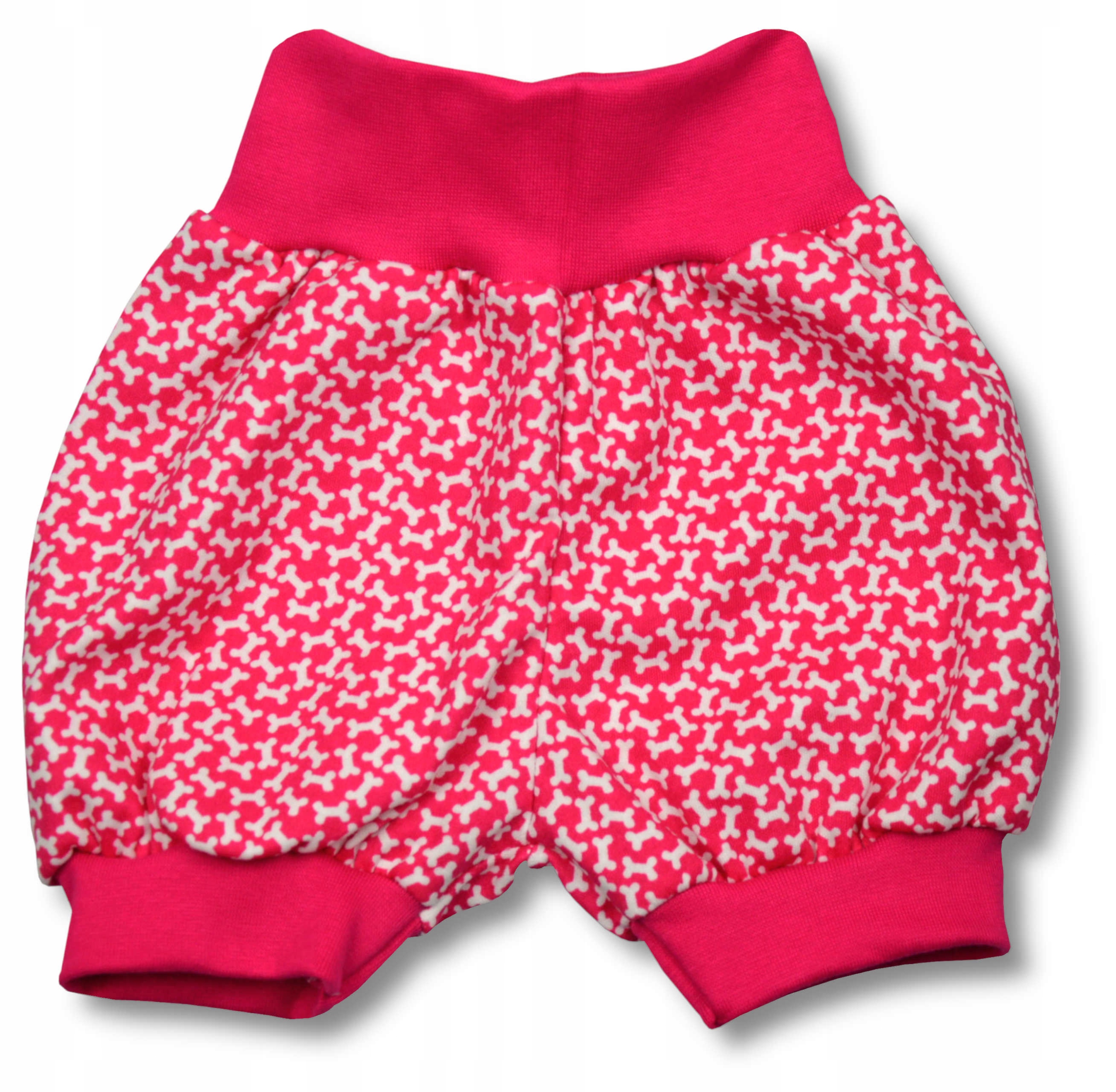 

Krótkie Spodenki 80 86 kostki na różowym