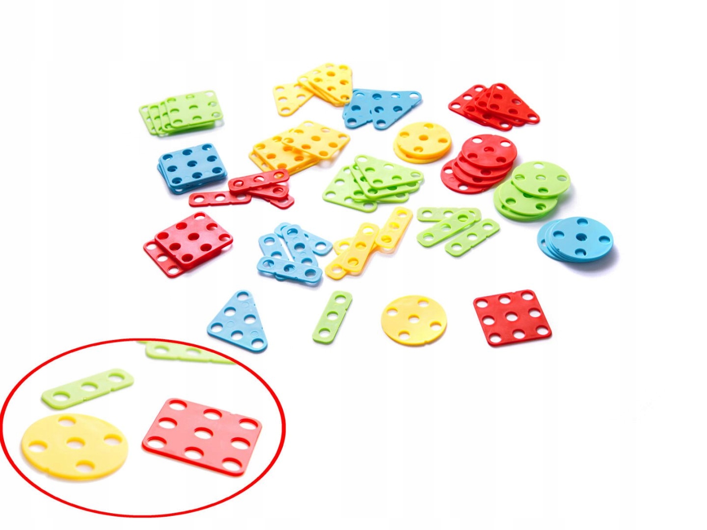 Kreatywna Mozaika Układanka Klocki konstrukcyjne Wkrętarka Śrubki 261 el.8 Materiał plastik