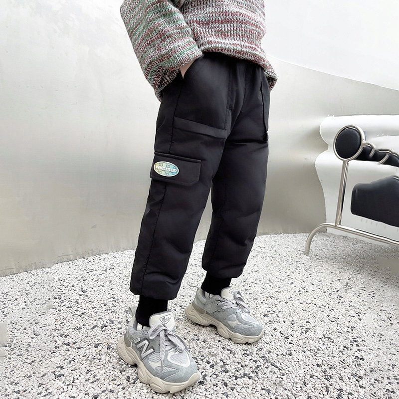 CIEPŁE GRUBE SPODNIE DRESOWE OCIEPLANE JOGGERY zimowe pikowane chłopięcy Płeć chłopcy