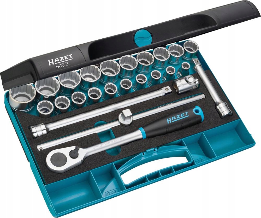Sada 12-hranných koncoviek nástrčného kľúča 1/2" 900Z, 25-dielna Hazet