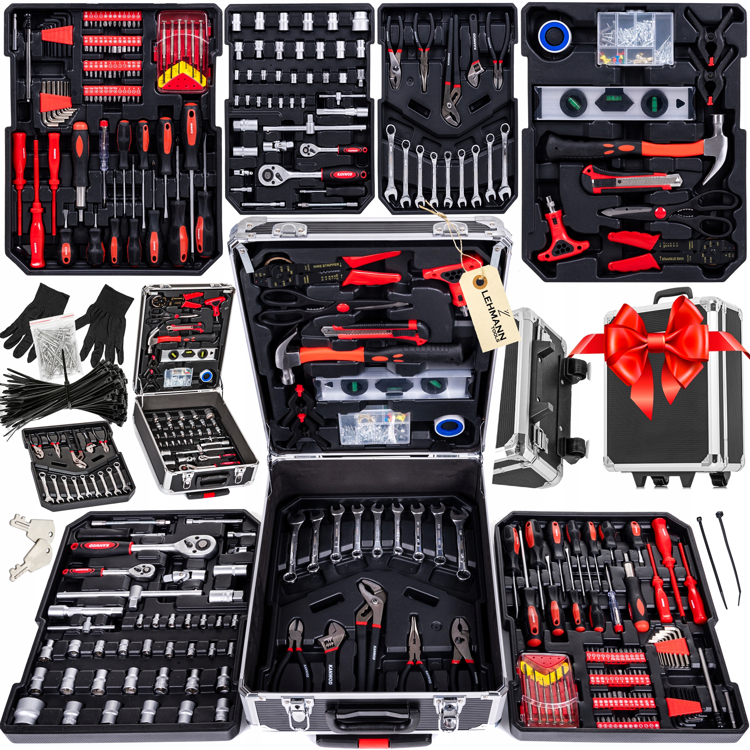 ZESTAW NARZĘDZI KLUCZY 1000 EL WALIZKA NARZĘDZIOWA