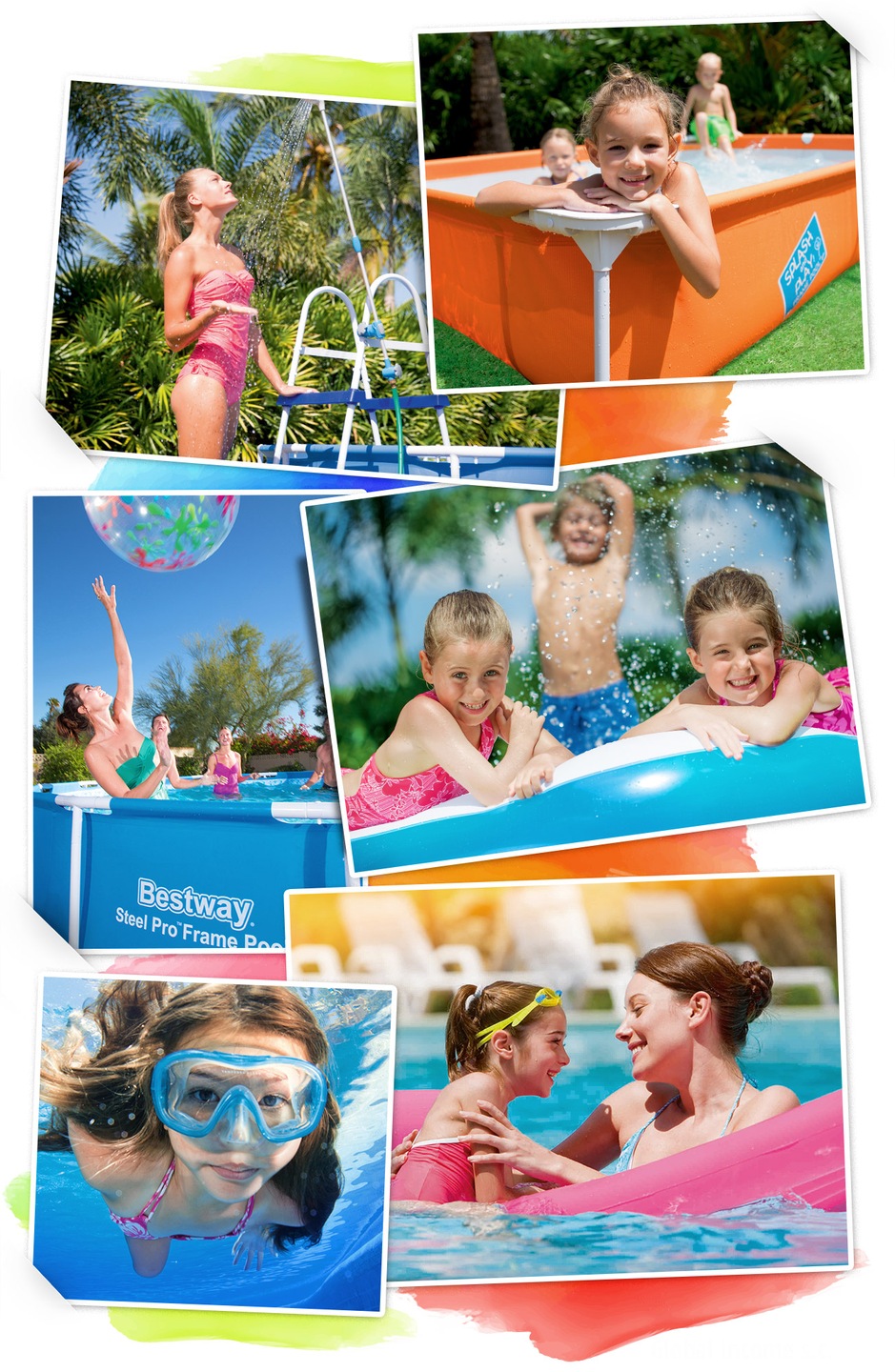 Basen stelażowy 305x76 cm 6w1 INTEX 28206 na stelażu Długość (cm) 305