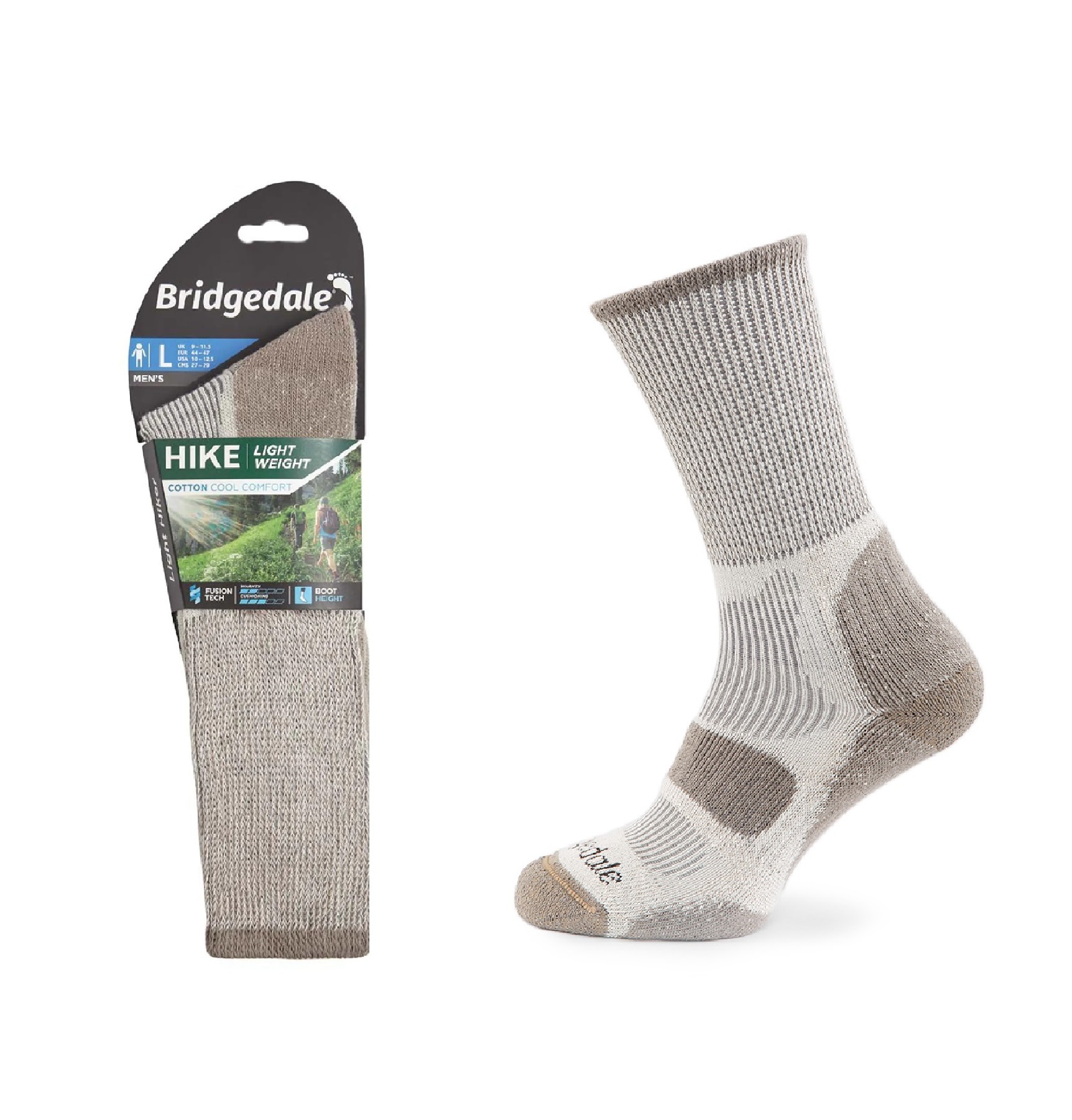 Ponožky Bridgedale Hike Lw Cool Com sand M