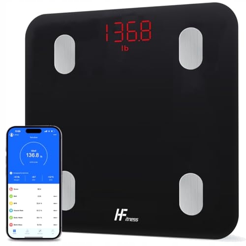 HF Inteligentna Waga Bluetooth Analiza 19 Danych Ciała iOS Android — miniatura 3