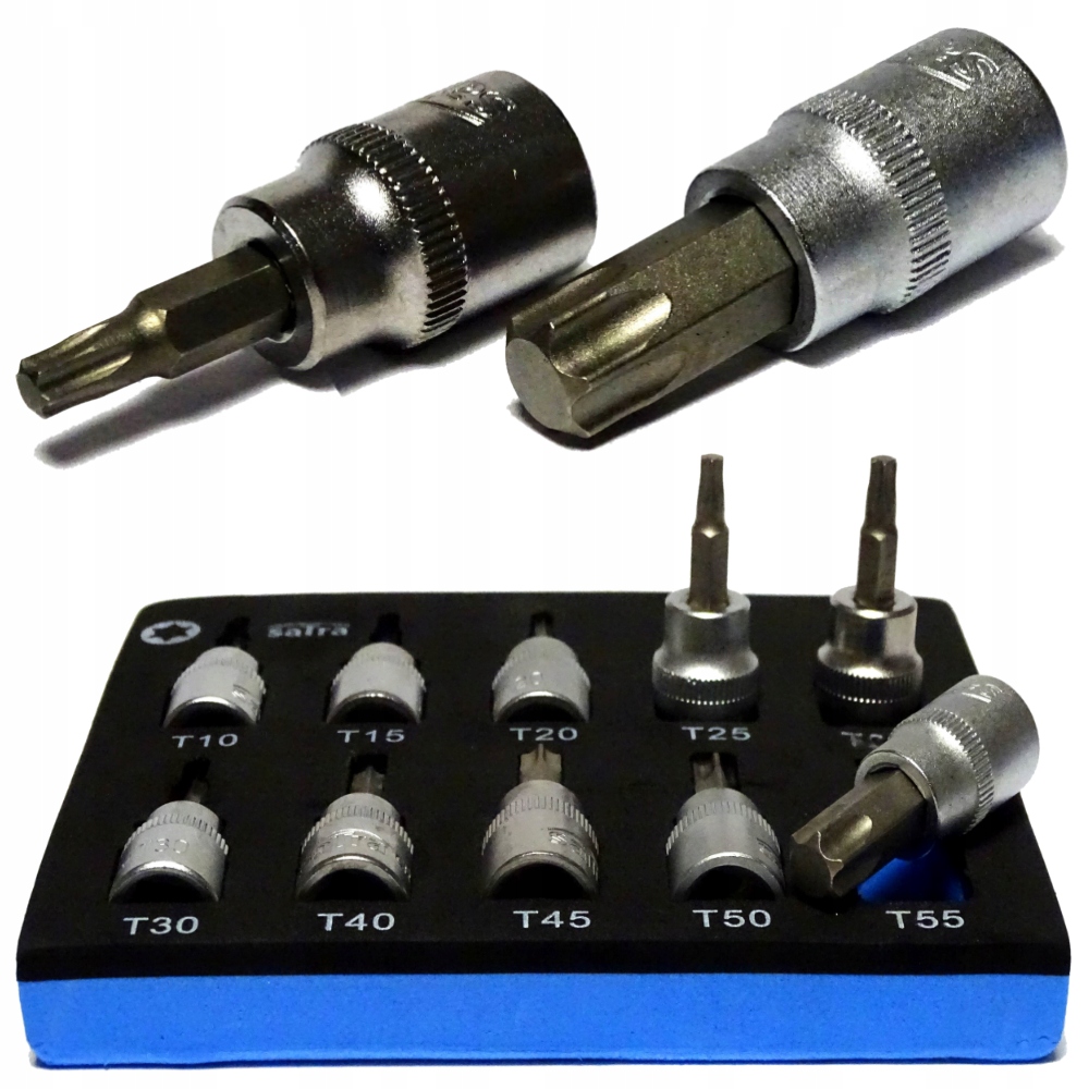 

Torx T10-T55 klucze wpustowe Torxy we wkładce 10el
