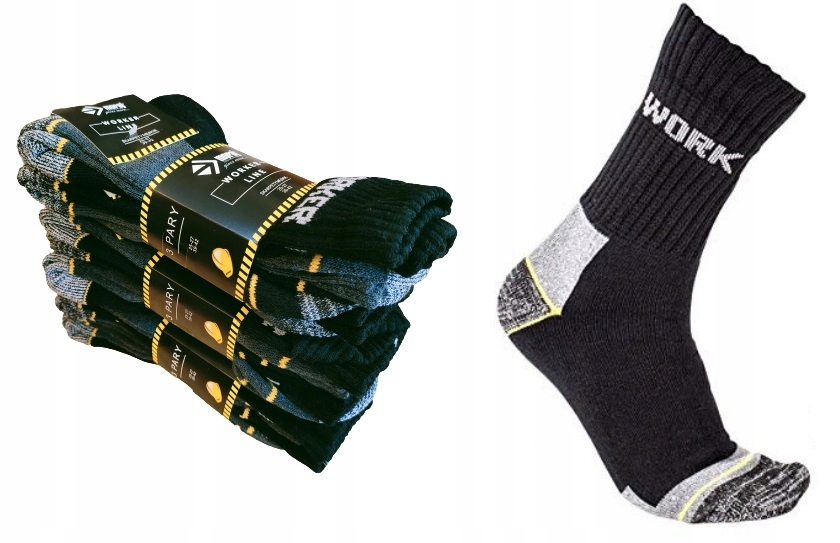 

9x par Work skarpety robocze Mocne polskie 43-46