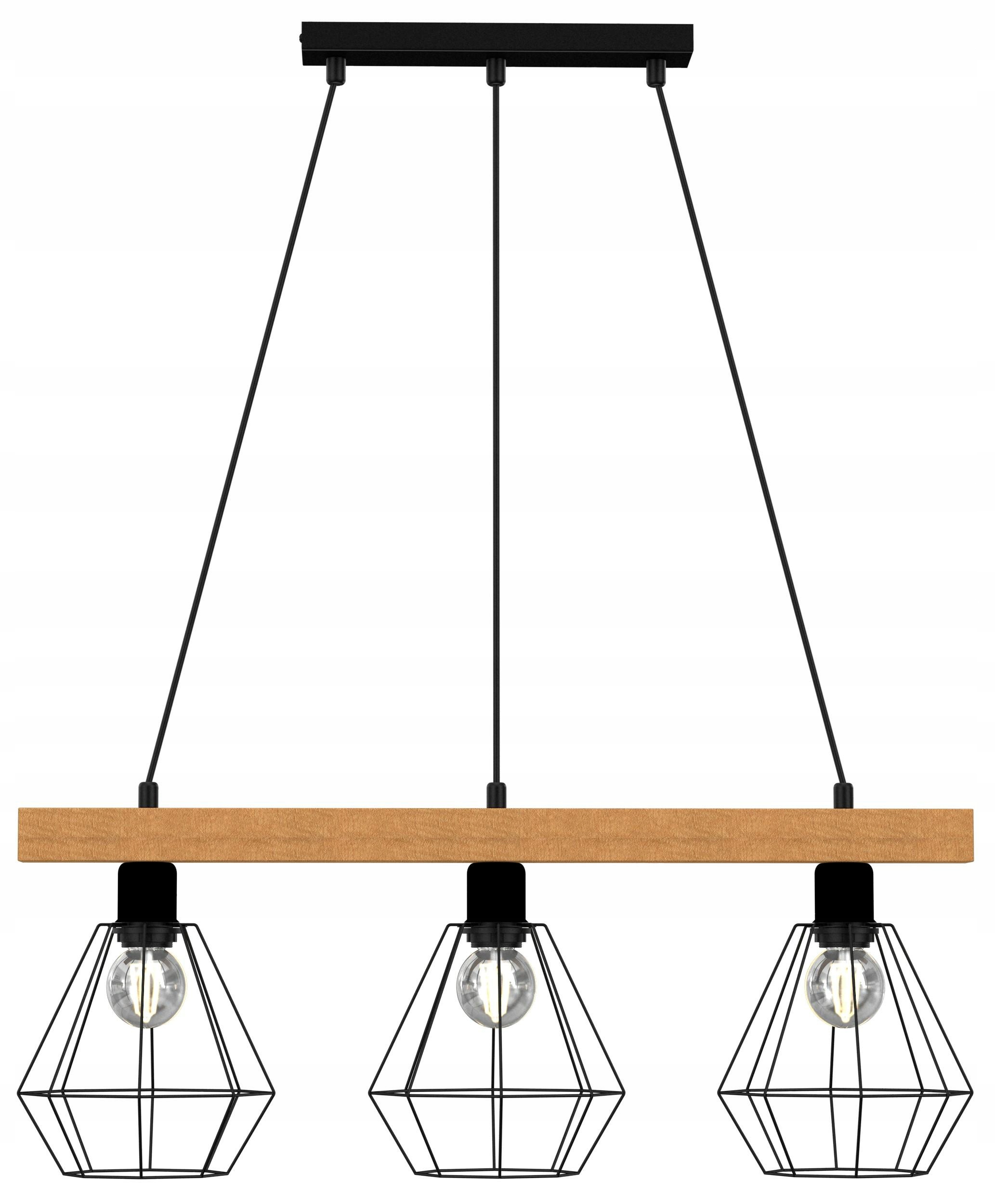 Závesná lampa Vastra čierna, hnedá, elegantná, dekoratívna jednoduchosť