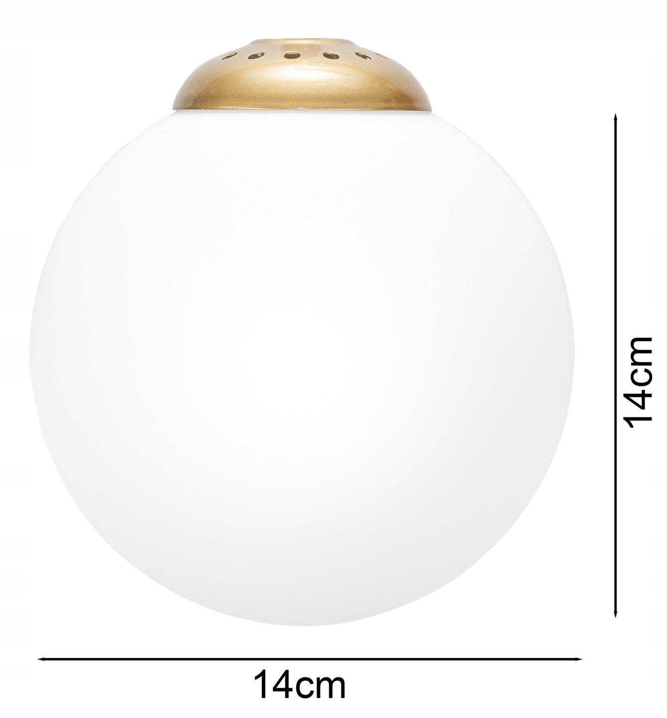 NOWOCZESNA LAMPA SUFITOWA PLAFON ŻYRANDOL ZŁOTA BIAŁE KULE LOFT LED Marka Glimex