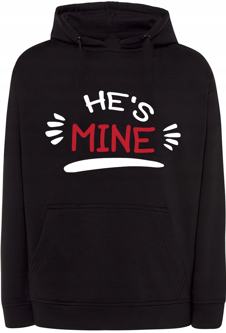 Valentýnská Mikina s potiskem He’s Mine Můj vel. S