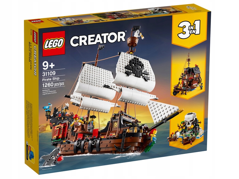 Lego Creator Statek piracki 3w1 31109