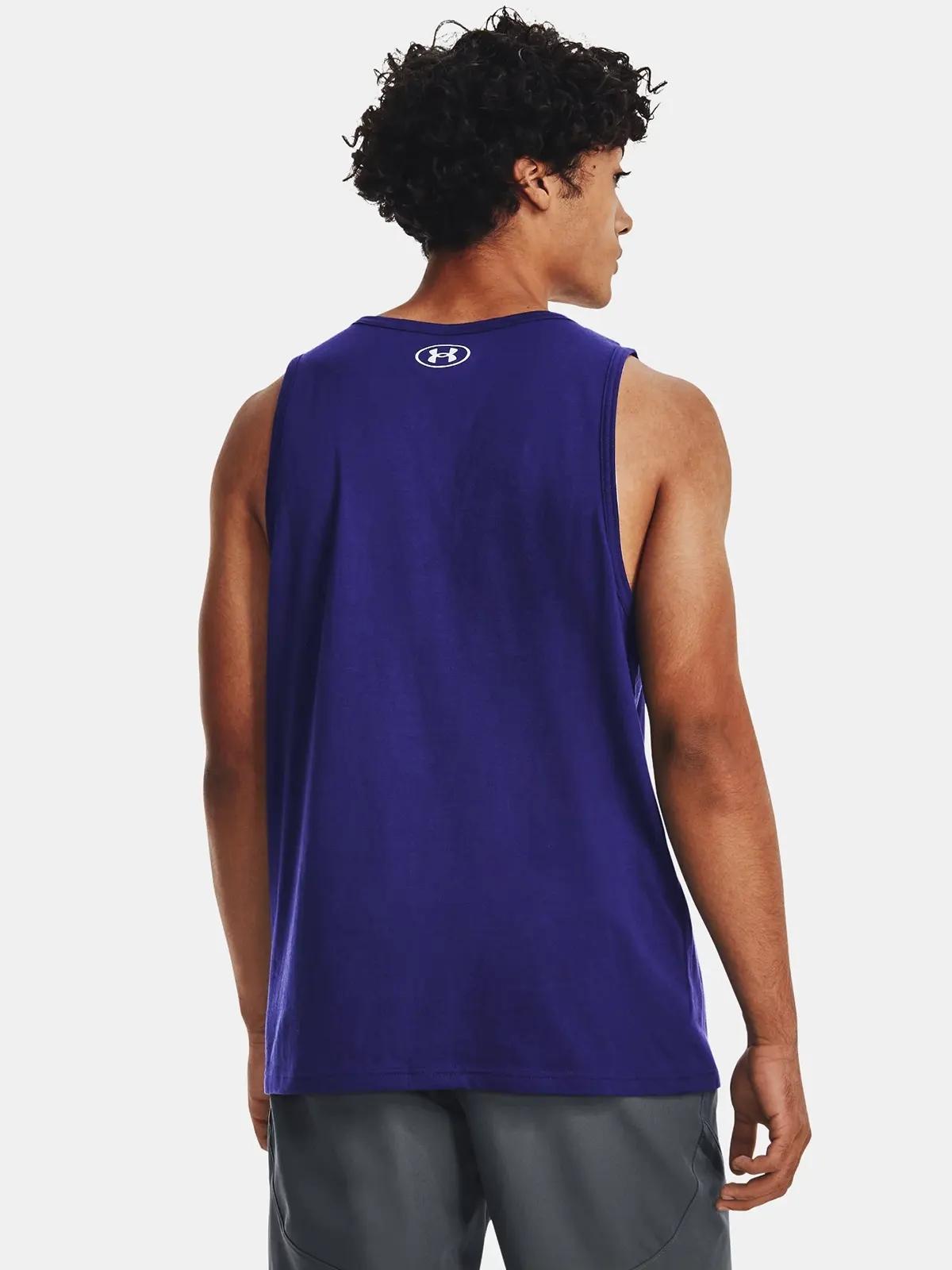 KOSZULKA MĘSKA UNDER ARMOUR BEZRĘKAWNIK SPORTOWY LETNI BAWEŁNA 1329589-468 Rozmiar XL