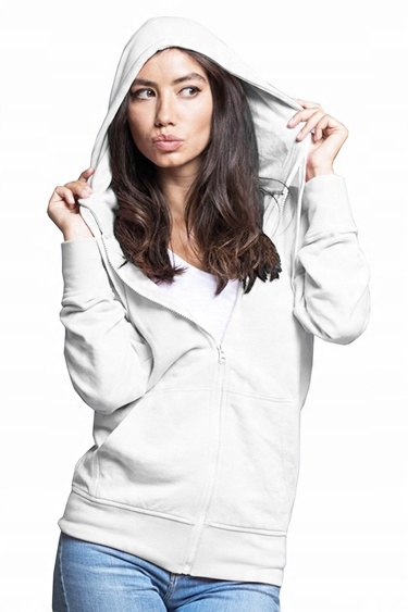 

Bluza damska Z Kapturem rozpinana Swul Hood Wh S