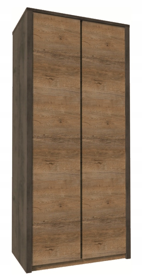 

Szafa garderoba z półkami Montana S2D grey/lefkas