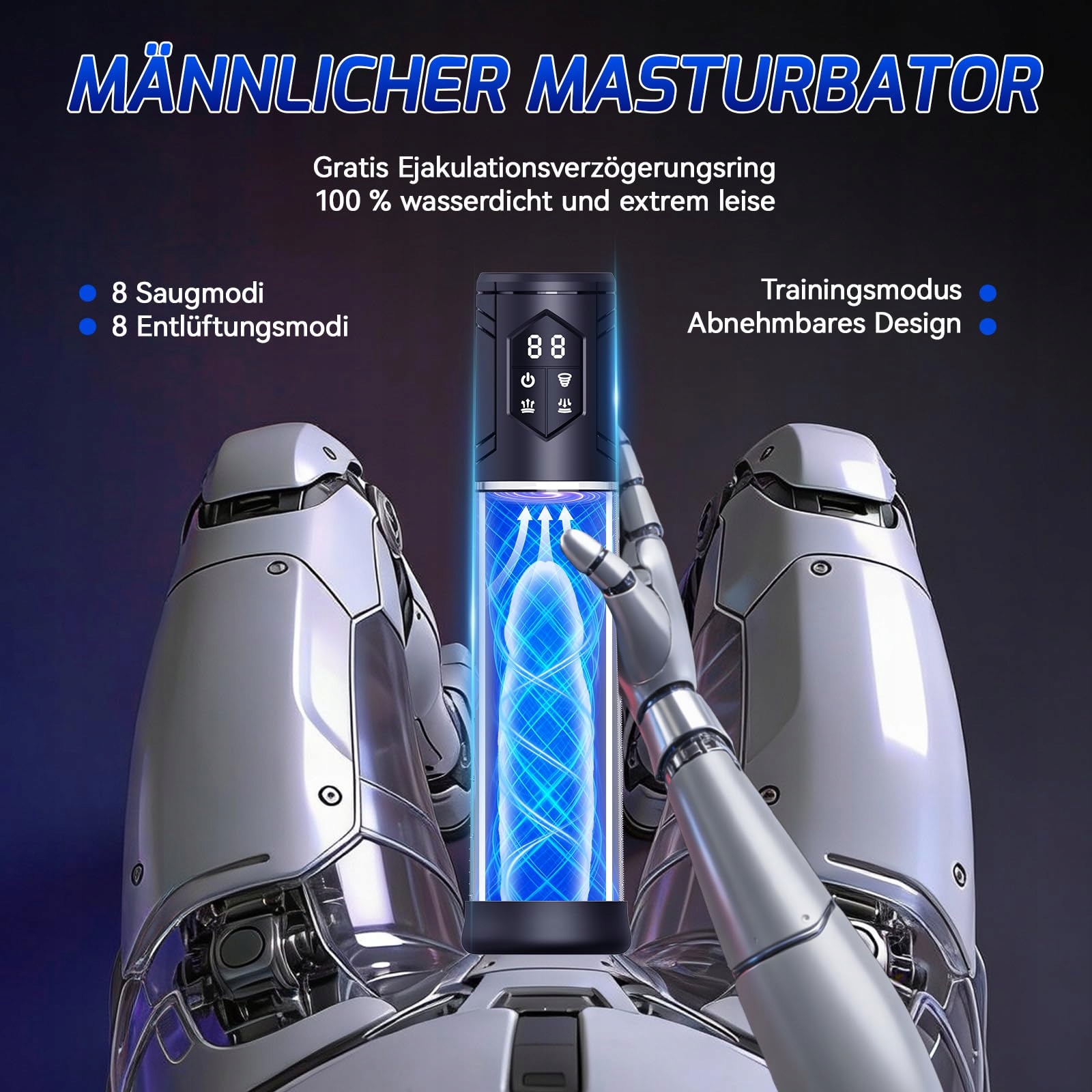 DUREX Zabawki Erotyczne: Masturbator 8 Trybów z Pierścieniem — miniatura 4