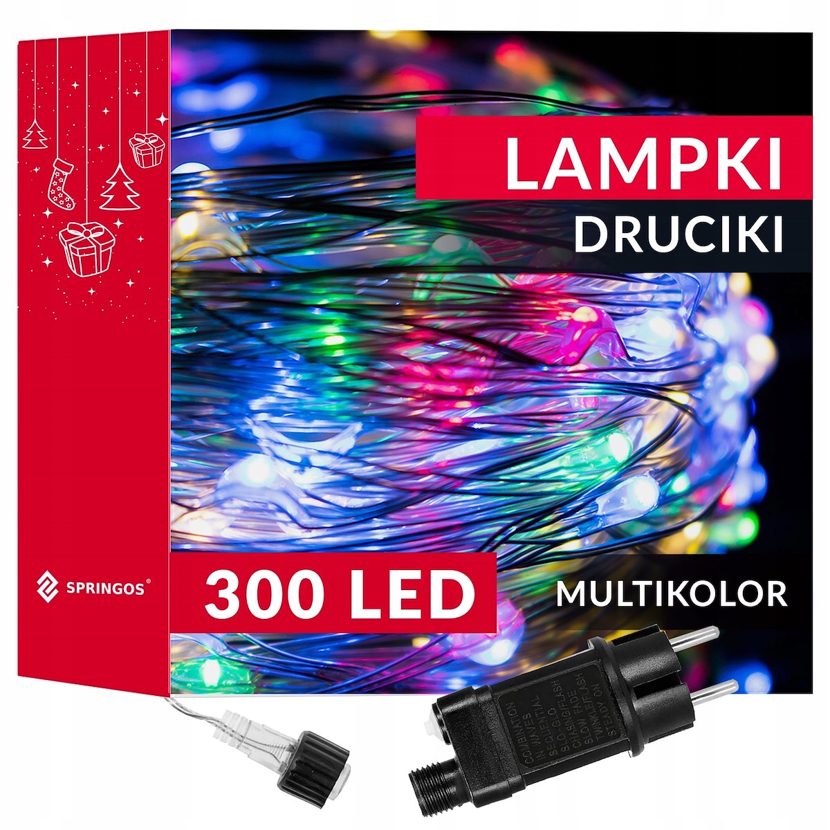

Lampki Druciki 300 Led Mikro Na Prąd Multikolor