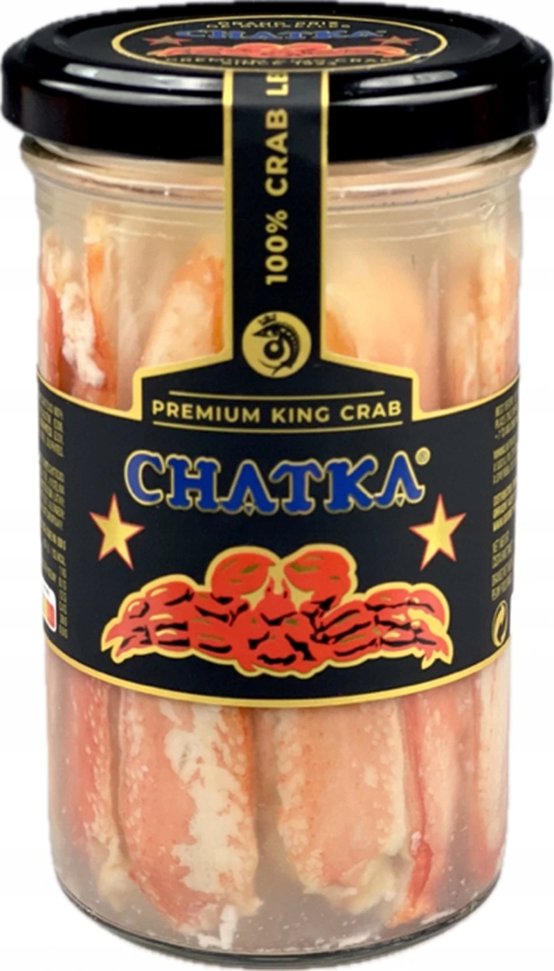 King Crab Maso Kamčatského kraba, 100% maso z noh, 220g/165g sklo