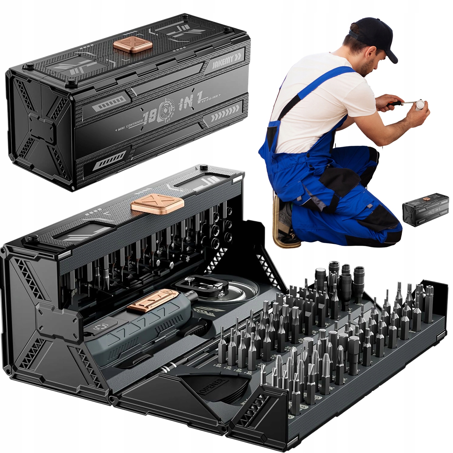 Sada Elektrických Šroubováků 160 Hrotů Usb Pro Opravy, 3 Režimy Momentu