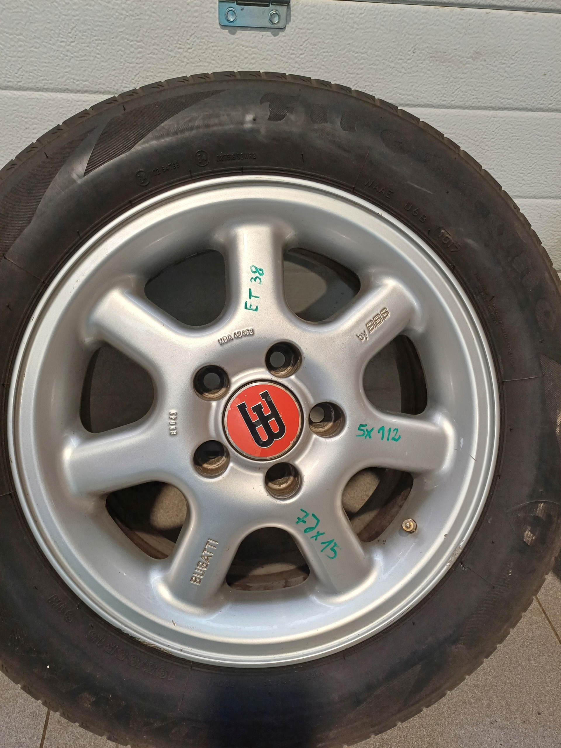 Jantes Jantes roues 15 5 X 112 ET 38 7J BUGATTI