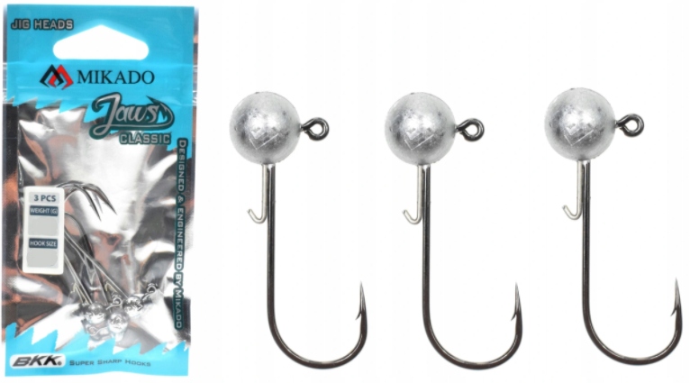 GŁÓWKA JIGOWA JAWS 12gr hak 2/0 opak. 3szt MIKADO