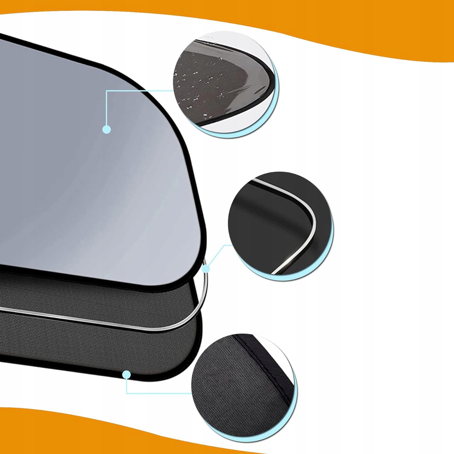 OSŁONA PRZECIWSŁONECZNA DO SAMOCHODU DLA DZIECI NA BOCZNĄ SZYBĘ OKNA 2 SZT Rodzaj osłona przeciwsłoneczna