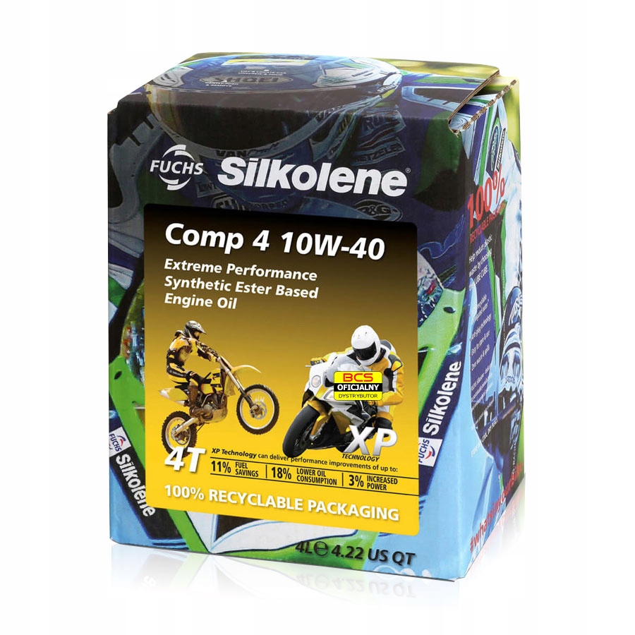 FUCHS SILKOLENE COMP 4 10W40 XP МАСЛО МОТОЦИКЛ 4 Л
