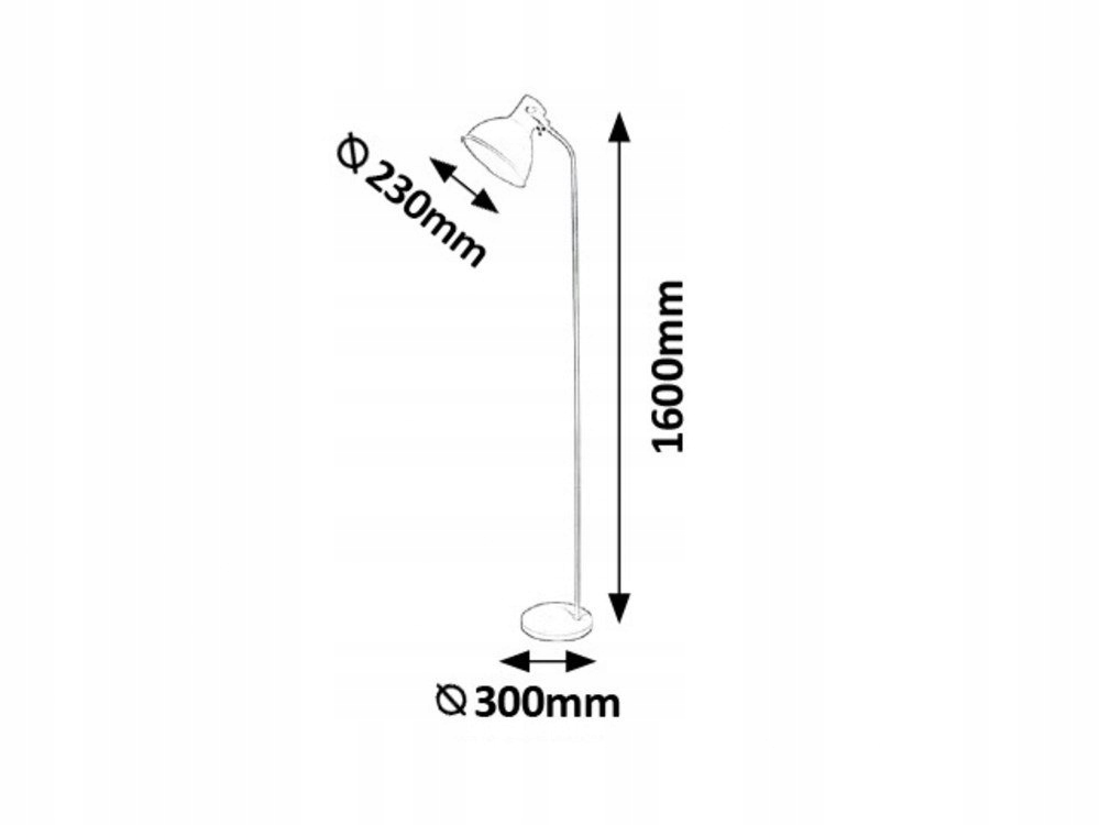 Lampa podłogowa DEREK 4329 Rabalux Długość/wysokość 160 cm