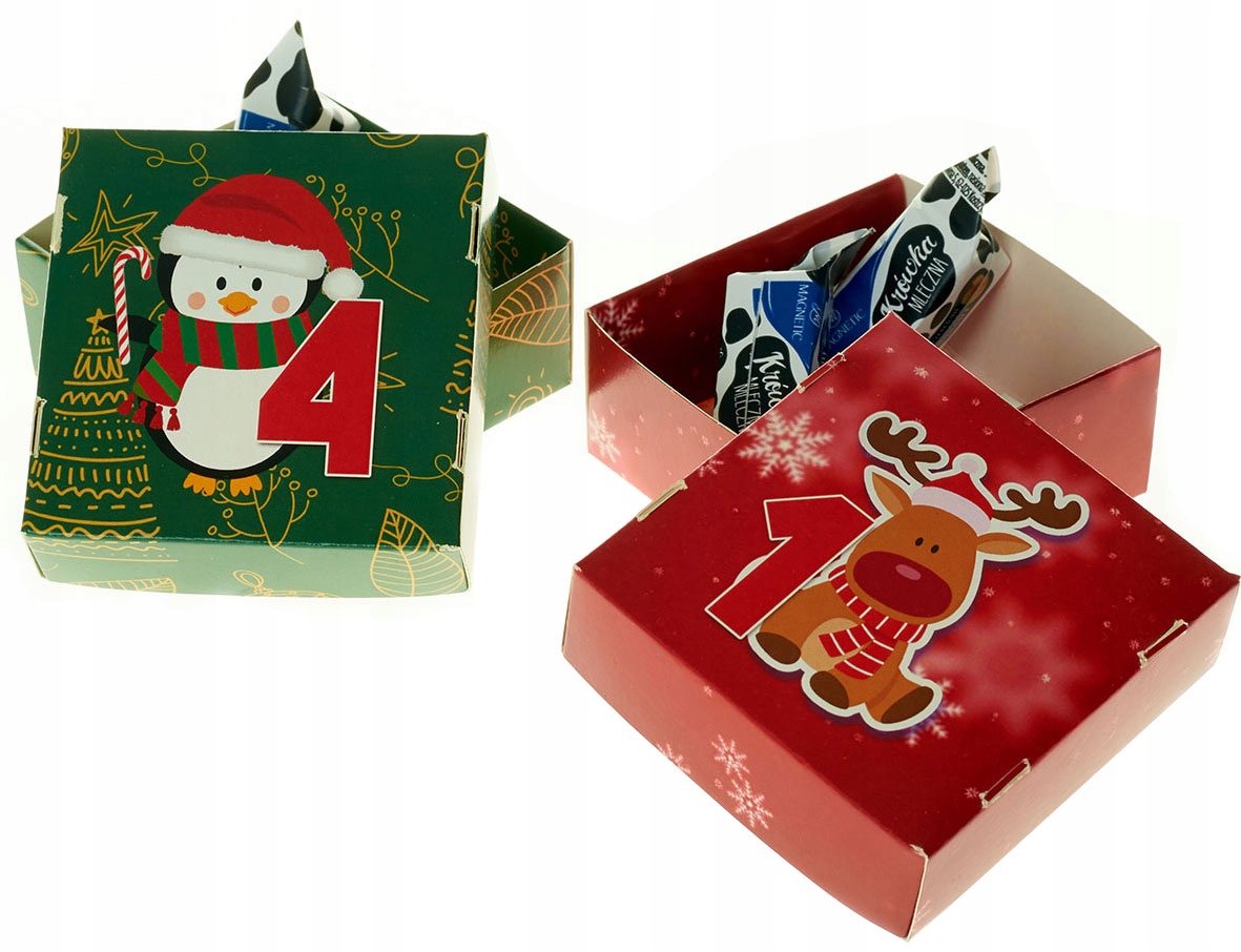 KALENDARZ ADWENTOWY PUDEŁKA DO WYPEŁNIENIA Y4 Rodzaj stojący