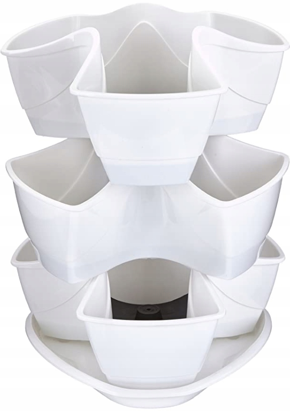 

Doniczka na zioła potrójna Coubi biała