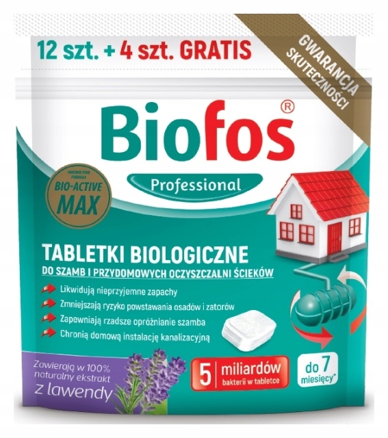 

Biofos tabletki do szamb 12 szt+4szt Inco