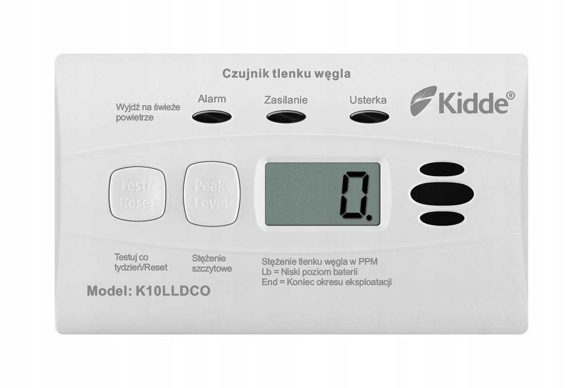 Snímač oxidu uhoľnatého (oxidu) Kidde K10LLDCO LCD 10 rokov