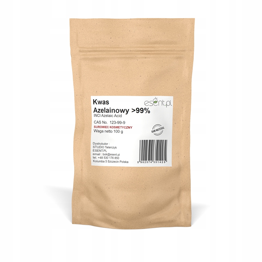 

Kwas azelainowy kosmetyczny 100 g (99%)