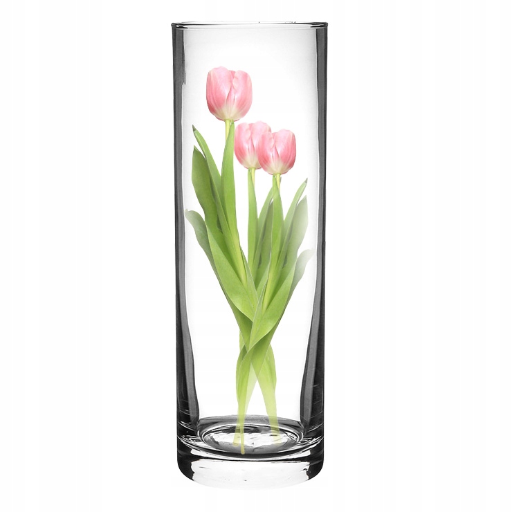 

Wysoki Wazon Na Kwiaty Szklany Cylinder 50CM Glam