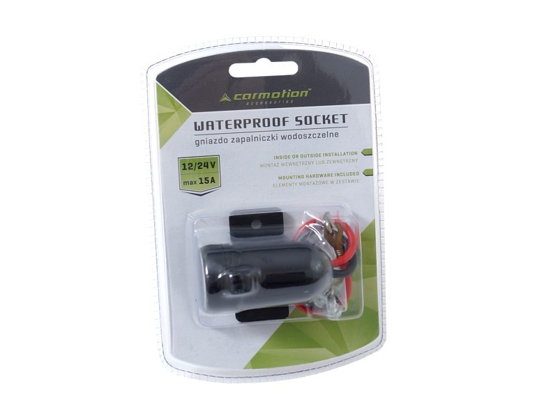 GNIAZDO ELEKTRYCZNE POJEDYNCZE 12V 15A, WODOSZCZEL Stan opakowania oryginalne