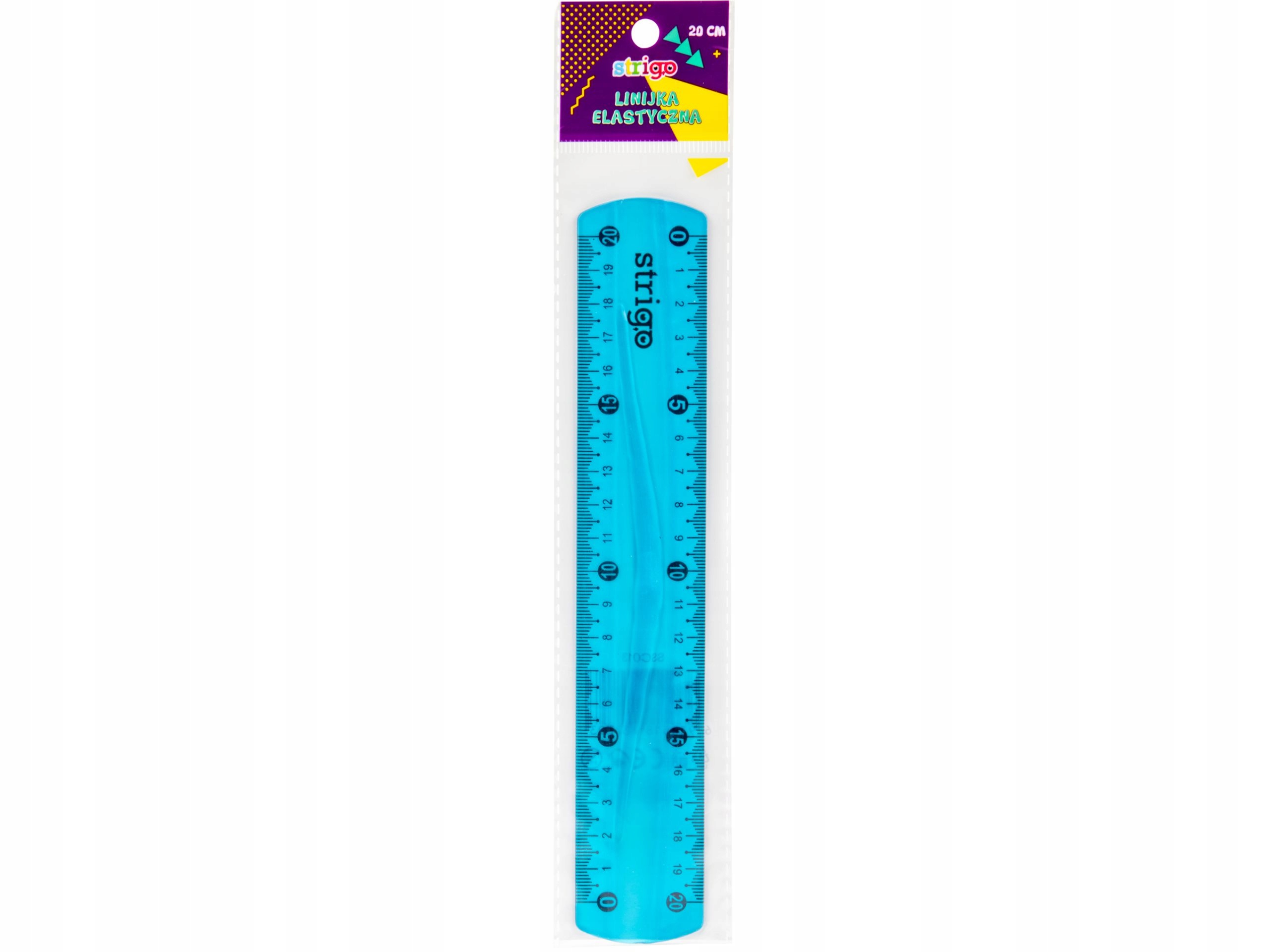 

Linijka elastyczna Strigo 20cm niebieska