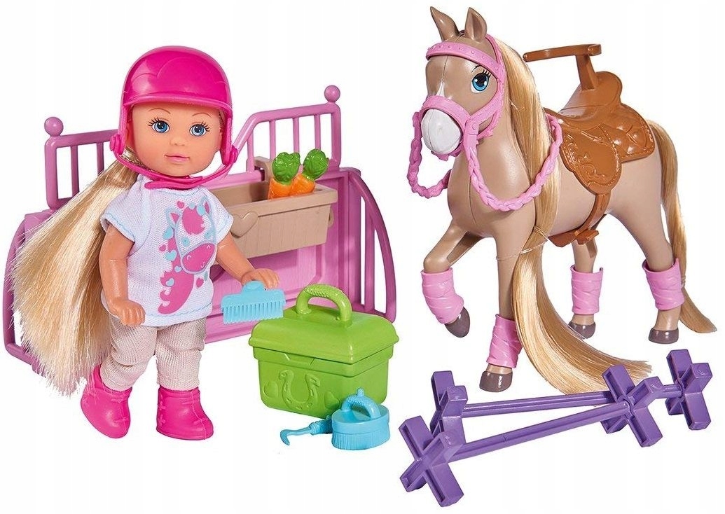 

Lalka Evi Na Kursie Jazdy Konnej Koń Kucyk Simba