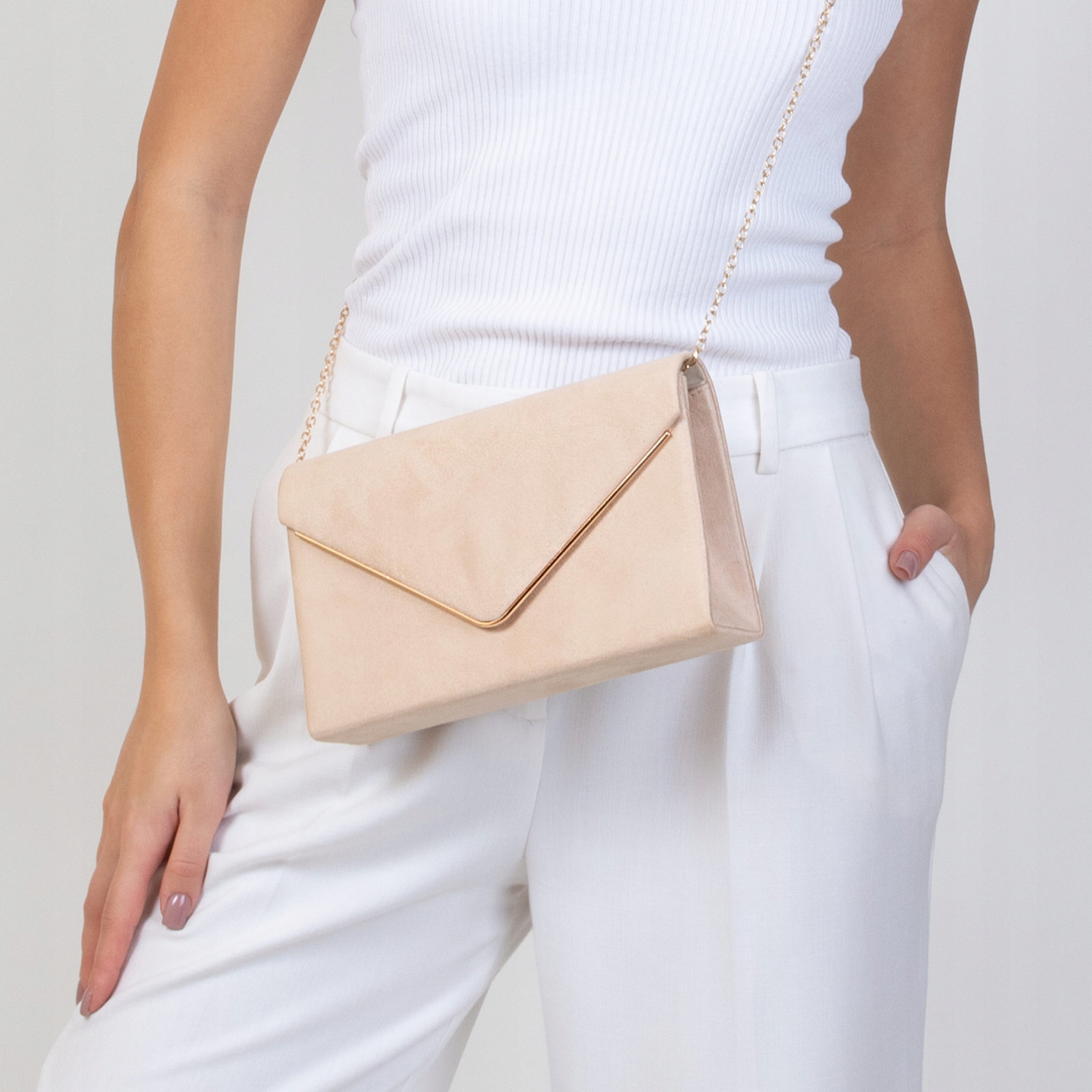 Alessio KOPERTÓWKA Zamszowa TOREBKA damska wizytowa WIECZOROWA Płeć kobieta