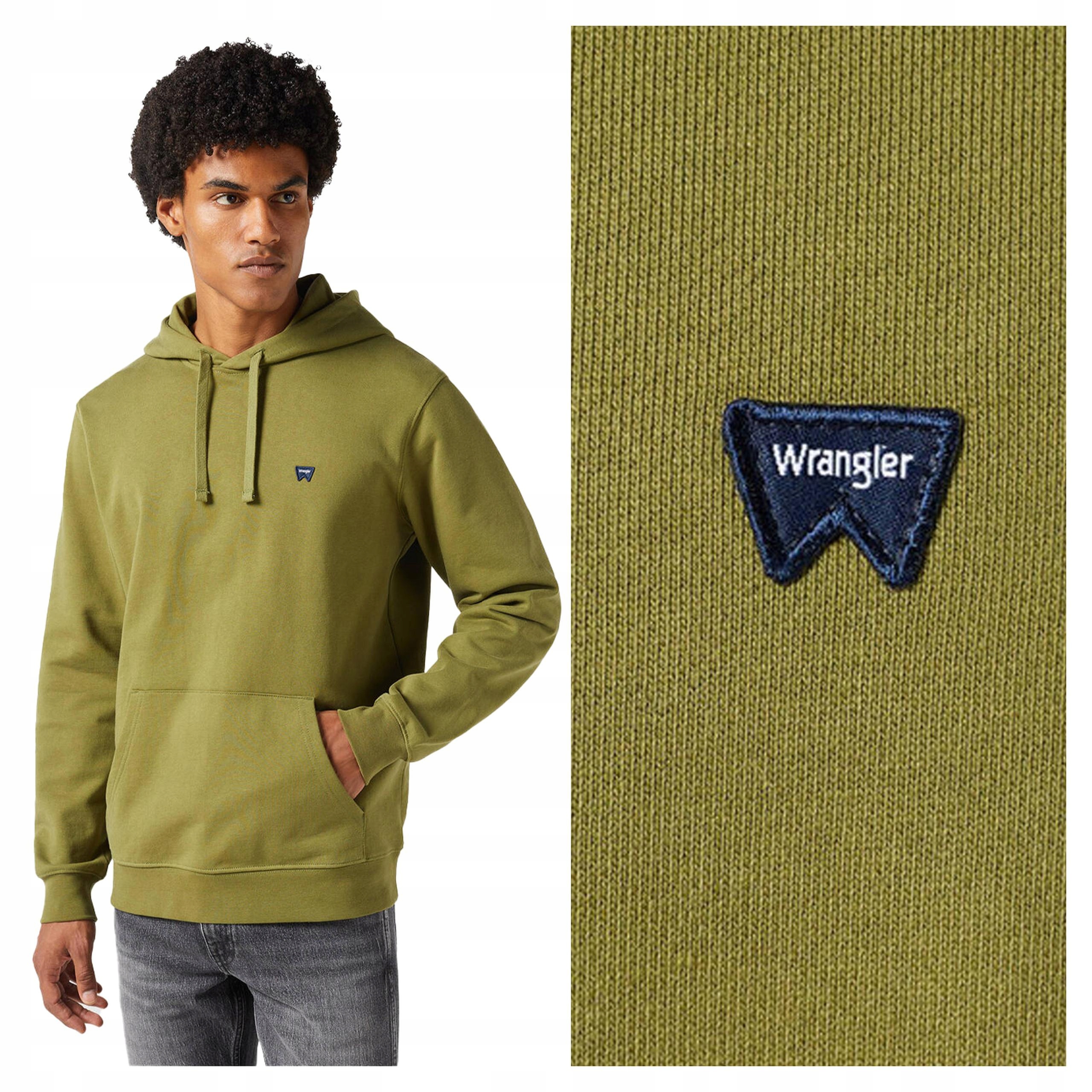 Pánská mikina z fleecu Wrangler Sign Off Hoodie S