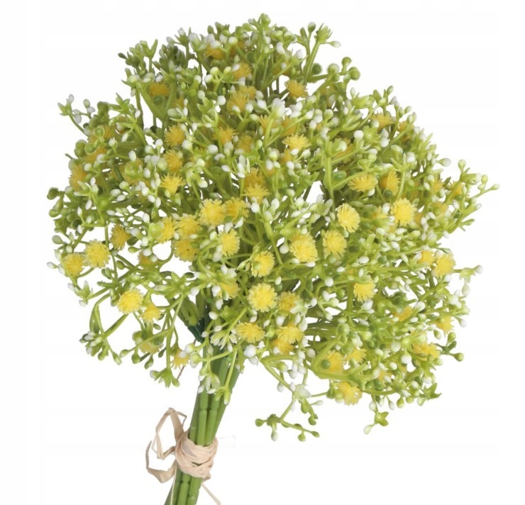 SZTUCZNE KWIATY ROŚLINY GAŁĄZKI BUKIET KWIATÓW GIPSÓWKA