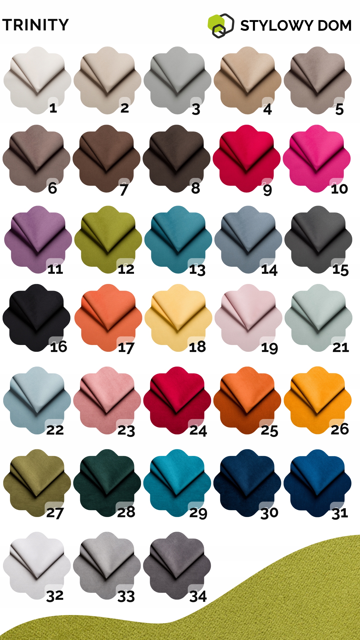 PANELE TAPICEROWANE ŚCIENNE 30x60 PROSTOKĄT KOLEKCJA TRINITY + GRATIS Kolor obicia wielokolorowy