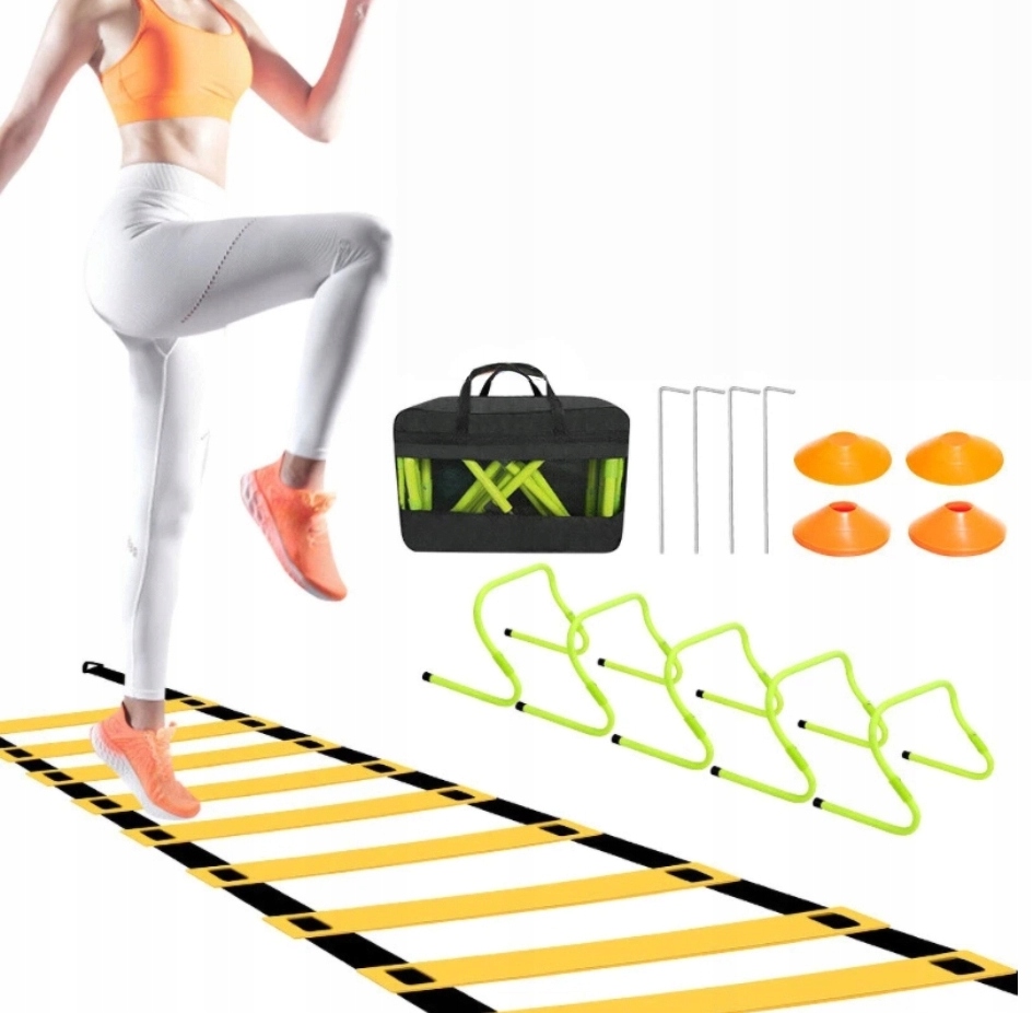 Fotbalový Set Koordinační Tréninkový Žebřík Kuželky