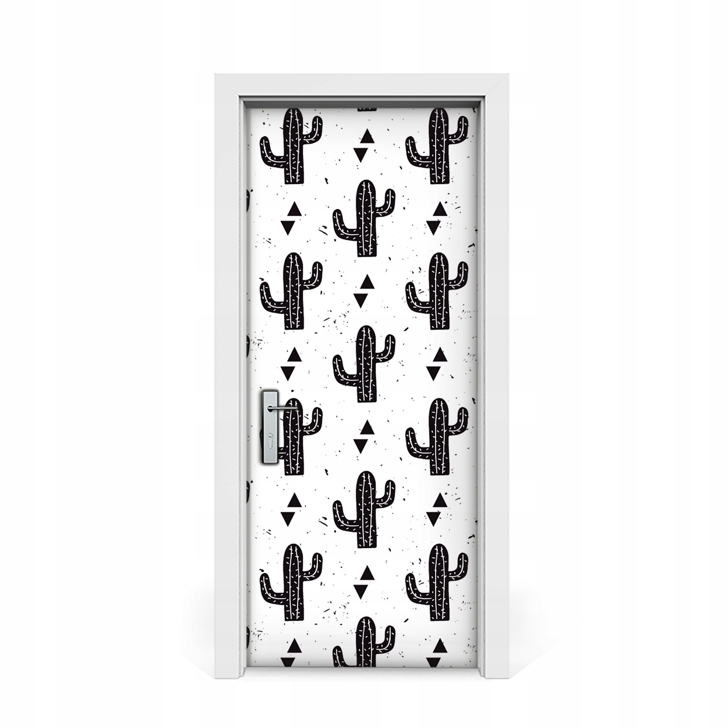 

Naklejka na drzwi okleina Czarne kaktusy 85x205