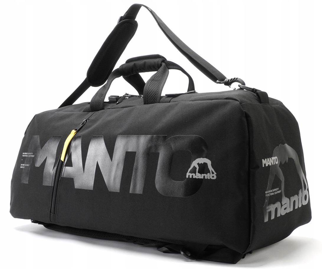 Torba sportowa Manto Blackout 62L treningowa siłownia Mma Bjj Boks czarna
