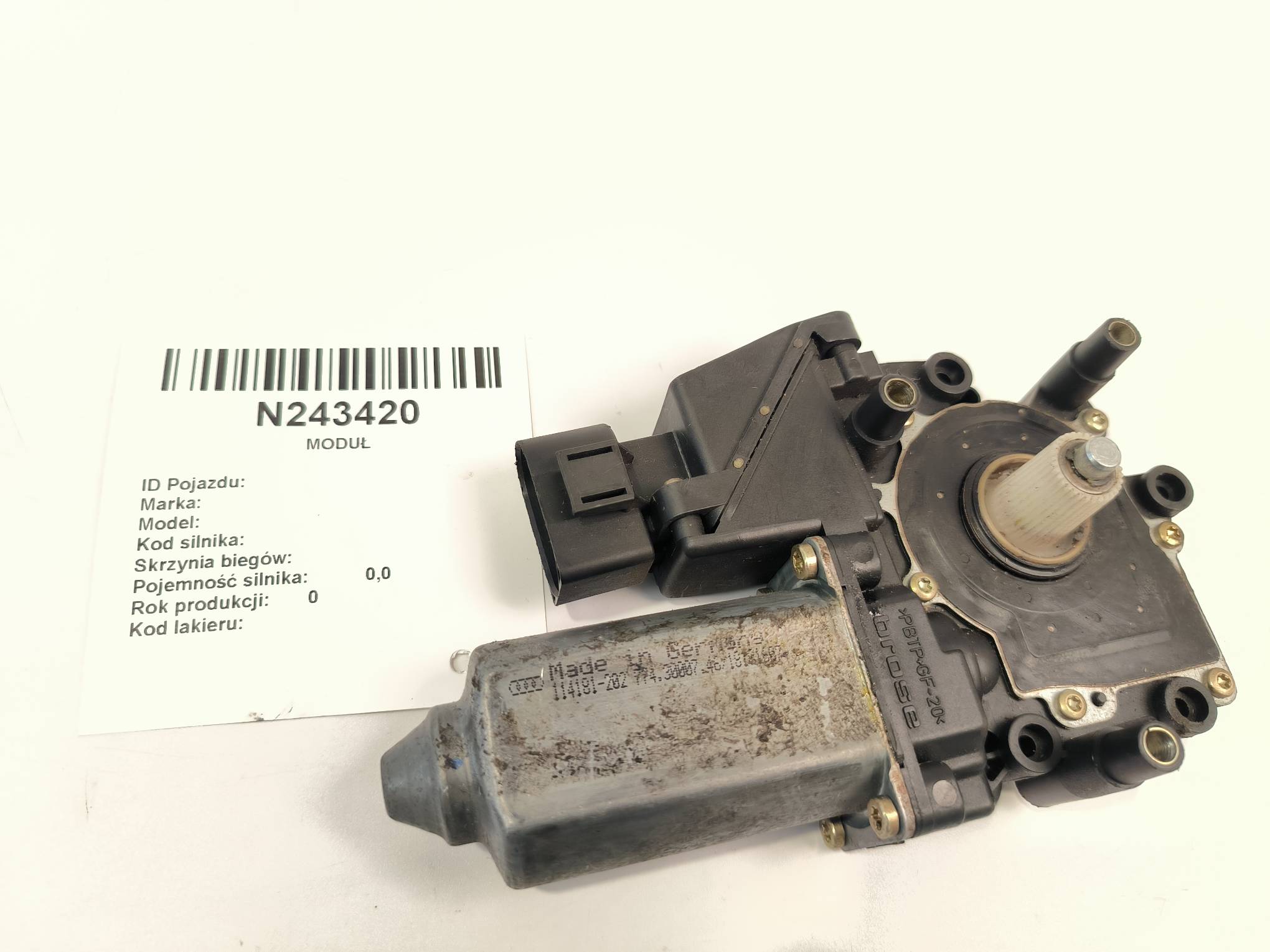 mini motor windows PT 4D0959802E AUDI A8 D2