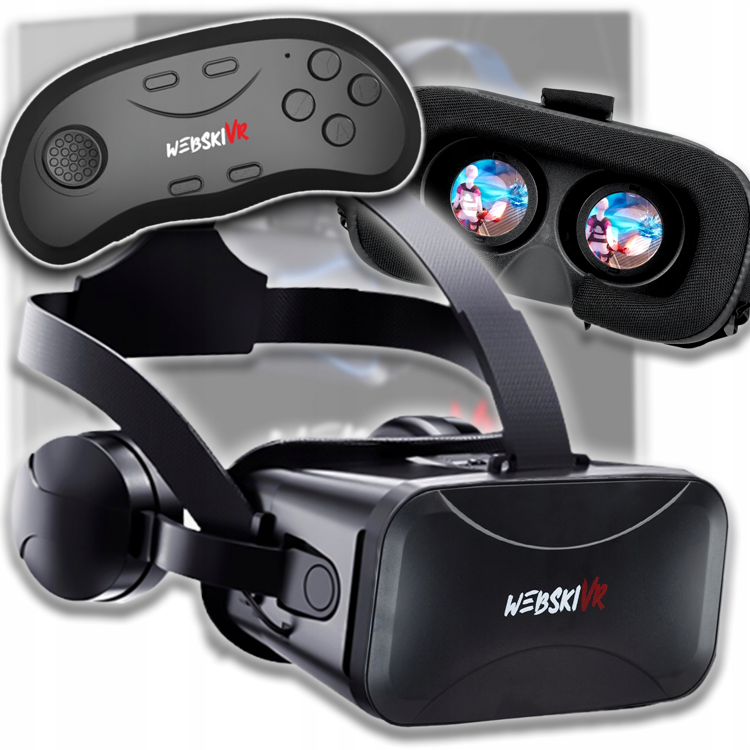 Vr 3D Sluchátka Do Uší Pro Telefon, Herní Smartphone Pad Bt