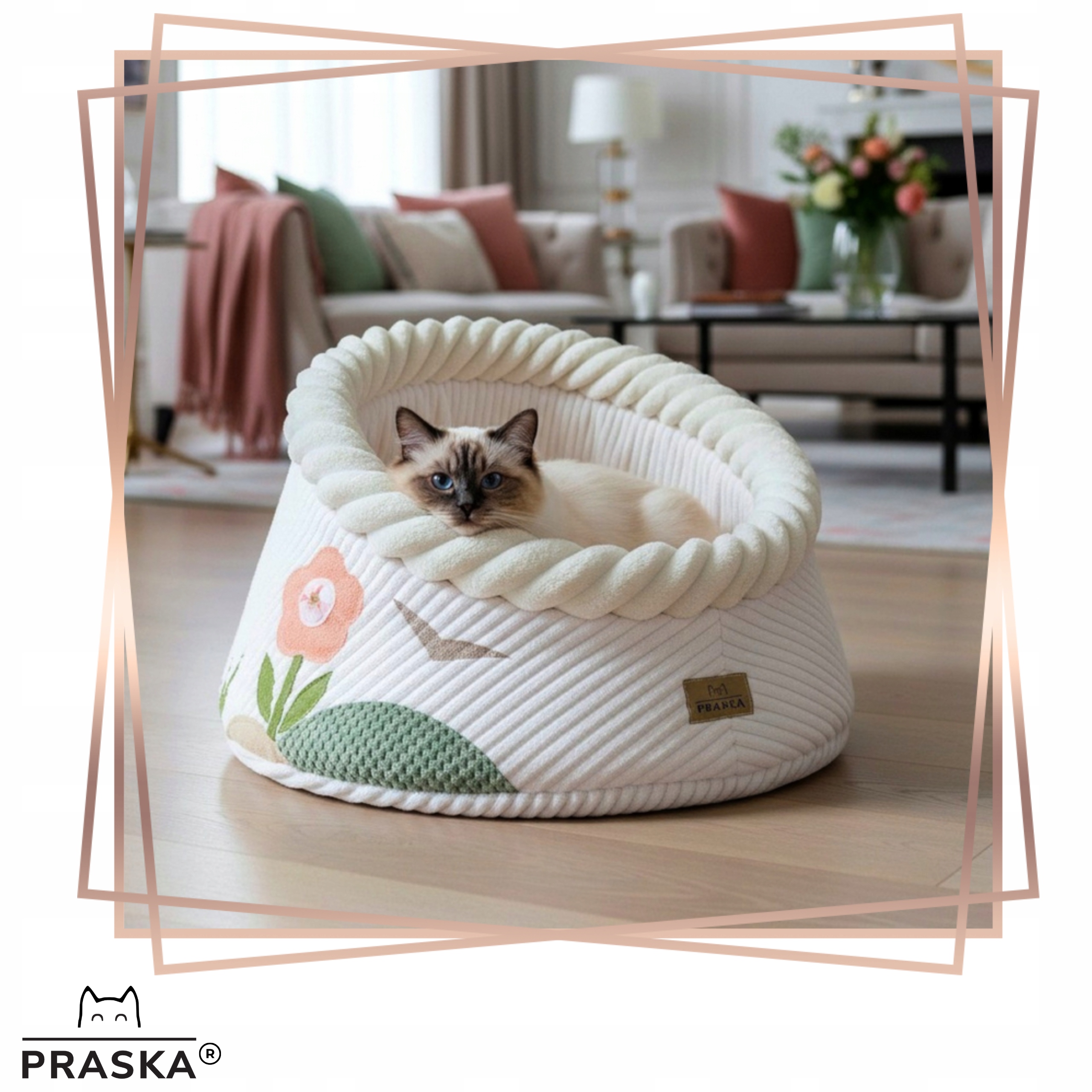 Levně Pelíšek pro kočky plyšová budka 45 cm Hide'in Goody Garden pl výroba