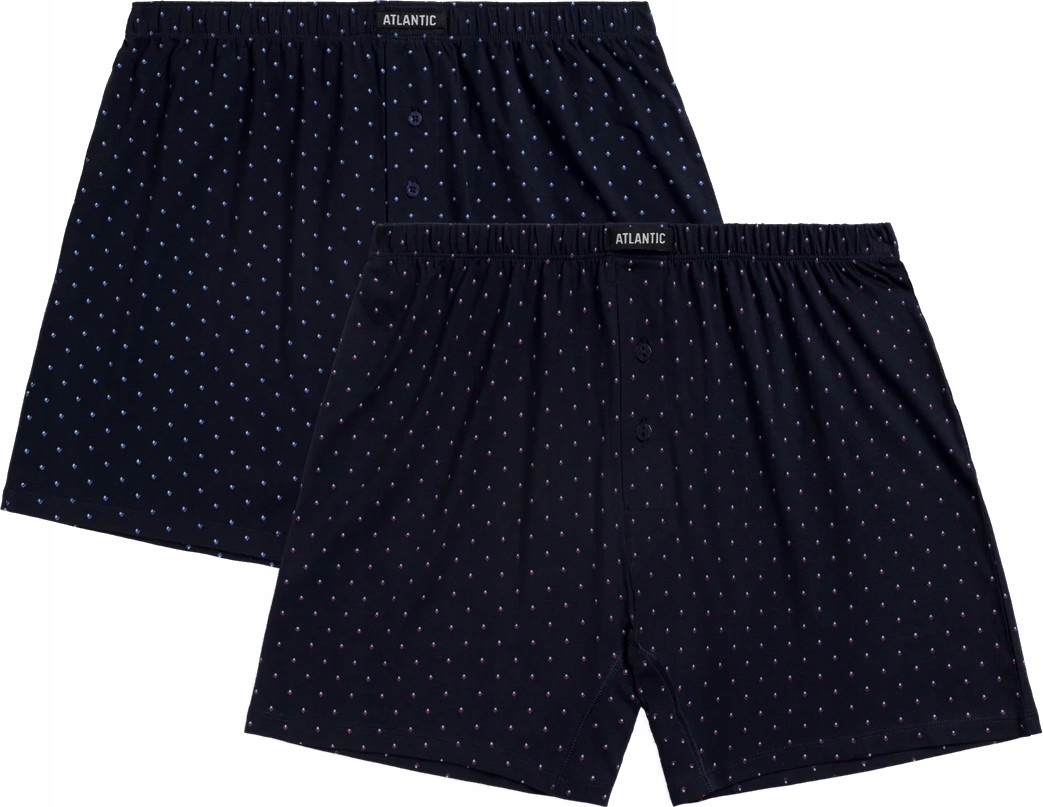 Atlantic Luźne Bokserki Męskie Szorty Klasyczne Majtki 2MBX051 2PAK *L*