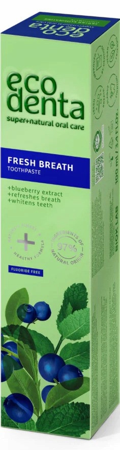 Wybielająca Pasta do Zębów Fresh Breath Blueberry Ecodenta 100ml 7303
