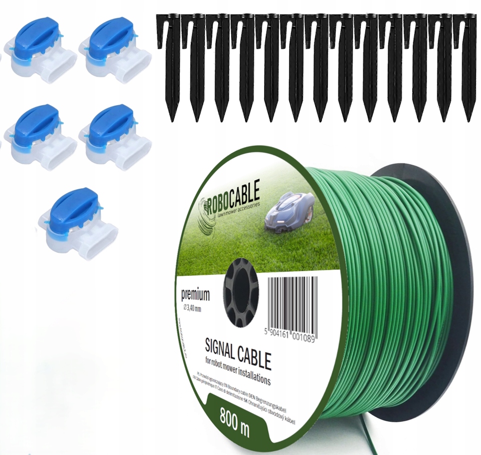 Kábel Obmedzovací kábel pre kosačku Sada 800 m Špendlíky Robocable 3,4 mm