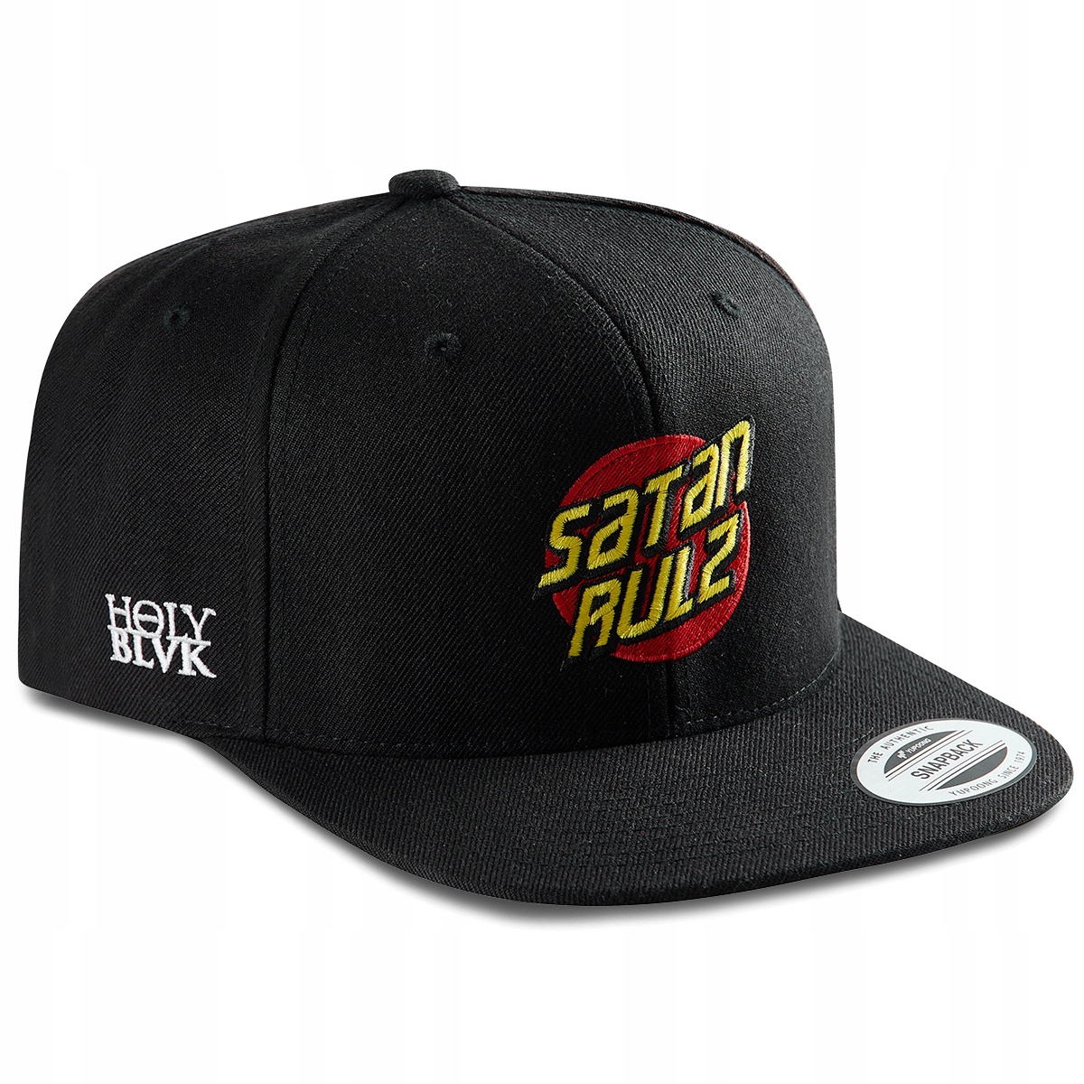 kšiltovka Holy Blvk Satan Rulez Snapback Výšivka 2D