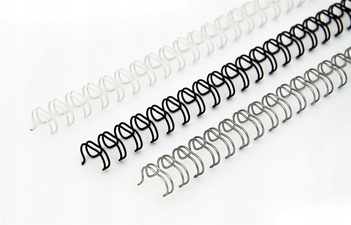 

Grzbiety drutowe Czarne 11mm 7/16" skok 3:1